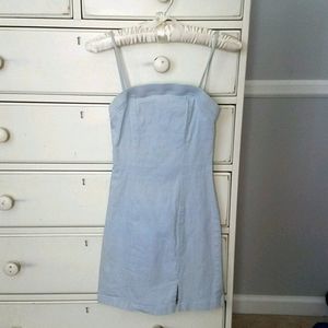 Pale Blue Denim Like Dress